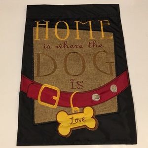 🎉HP🎉”Home is Where the Dog Is, Love” Double-Sided Garden Flag, New Tags Sealed